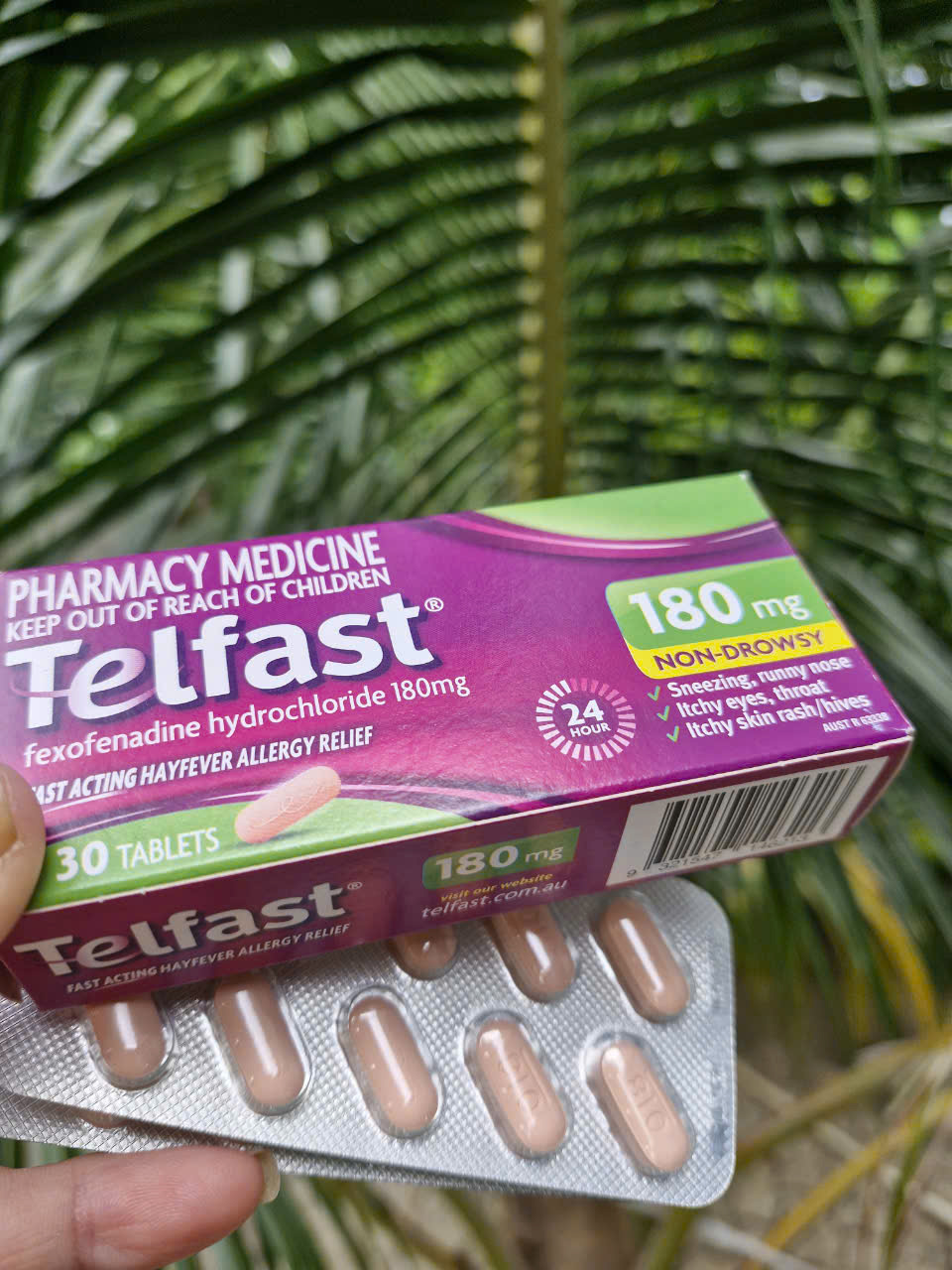 Thuốc dị ứng Telfast 180mg của Úc 30 viên date xa